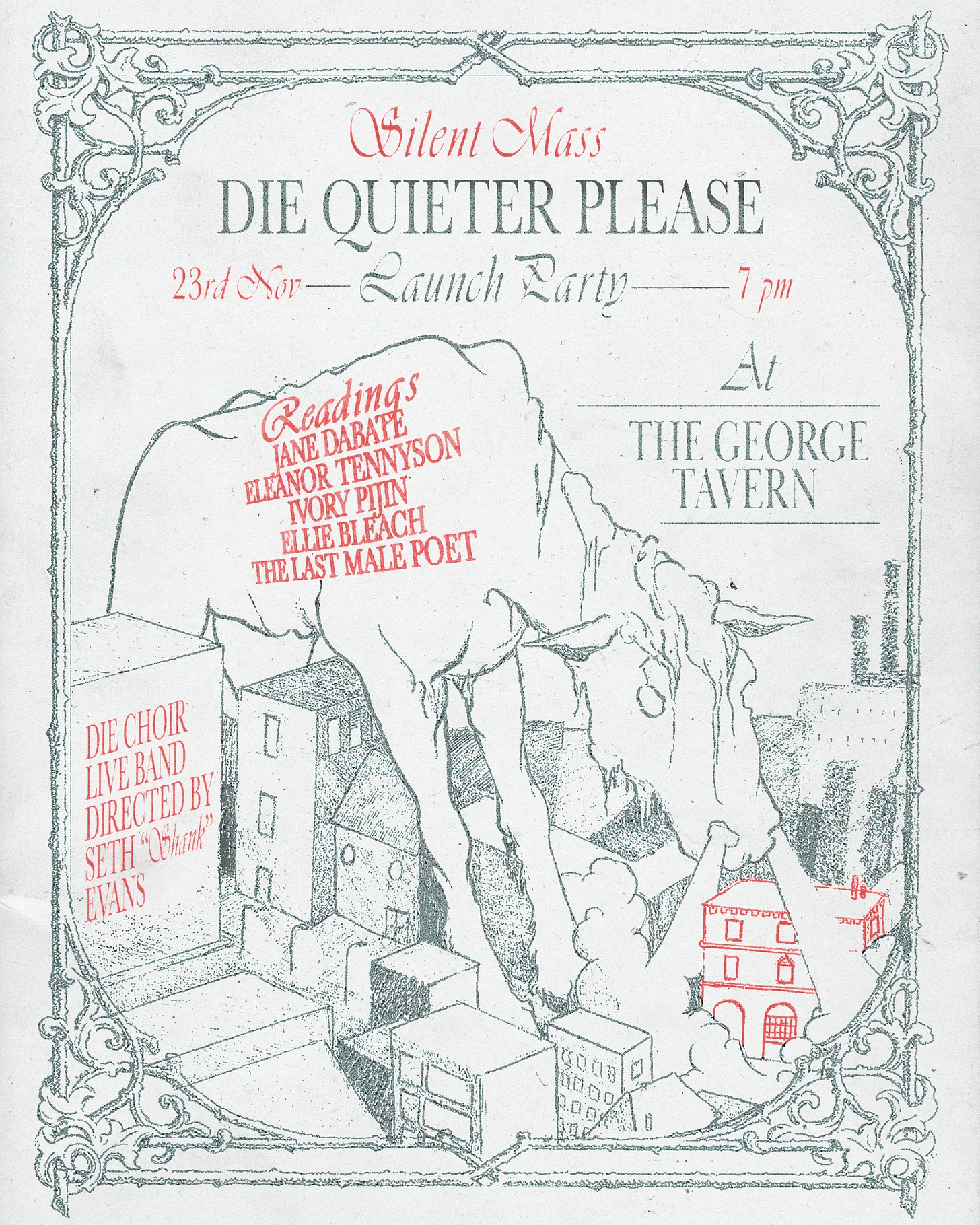 The Windmill Scene Meets Experimental Prose: DIE QUIETER PLEASE 03 SILENT MASS